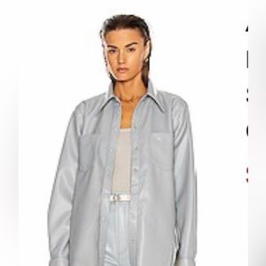 Agolde Vegan Leather jacket/shirt sz XS
